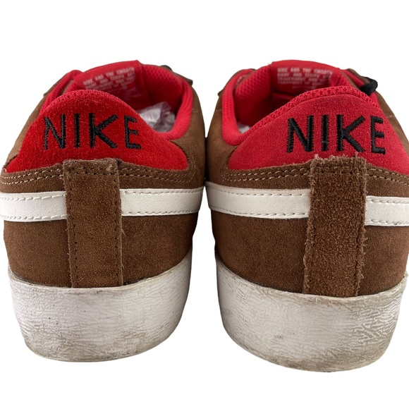 Nike SB Skateboard Blazer Low CS Bison/White/Sport Red Sneaker Skate Shoe Suede - Picture 9 of 16